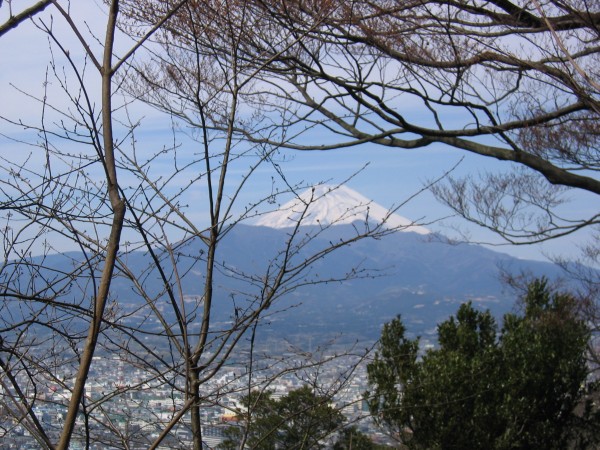 Mt. Fuji as seen from Mt. Kanuki