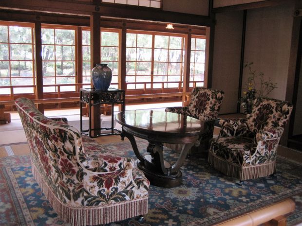 A mix of styles inside the Emperor's summer house